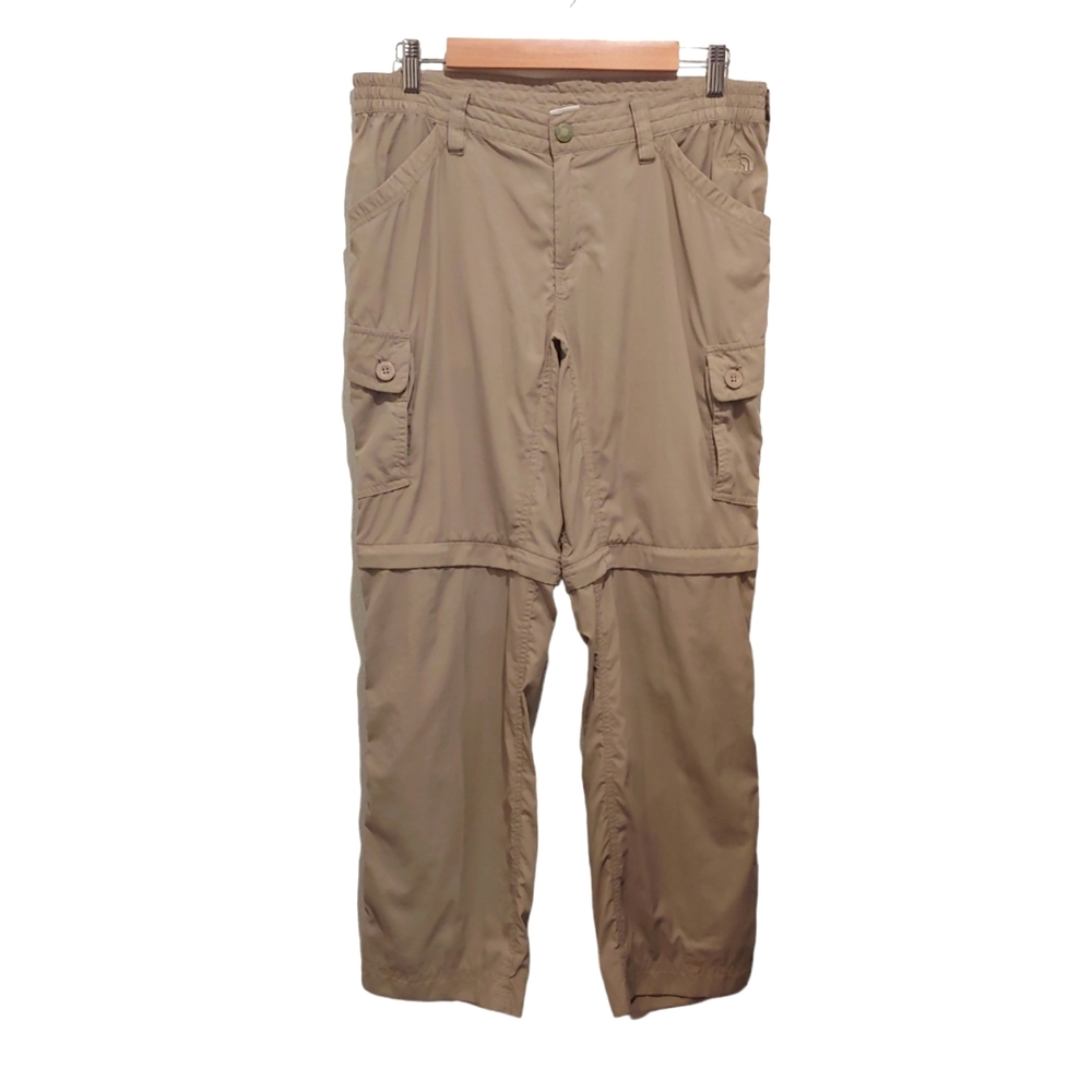 The North Face Khaki Cargo Hiking Pants Size 10 Hemmed